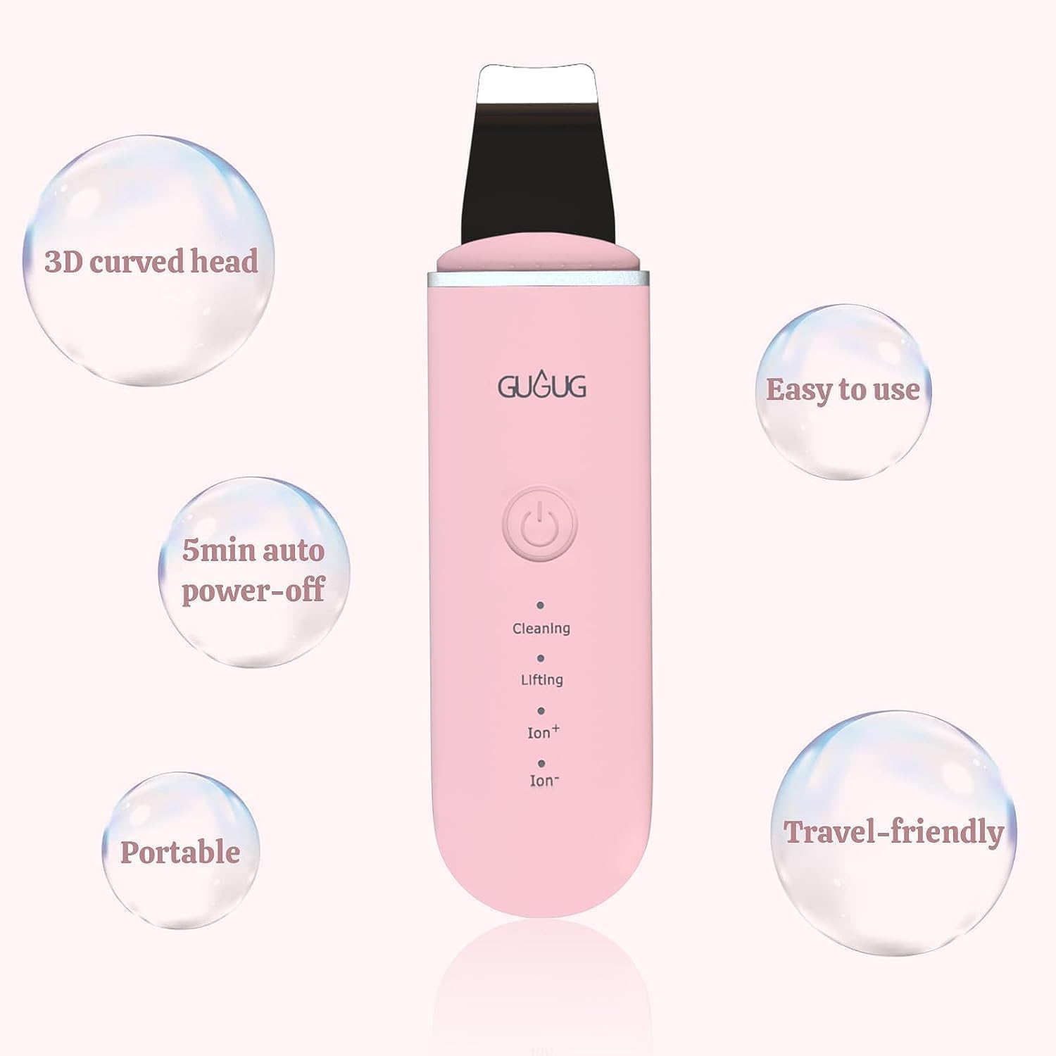 GUGUG Skin Scrubber Face Spatula - Pink - Image 6