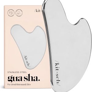 Silver Stainless Steel Gua Sha Facial Sculpting Tool