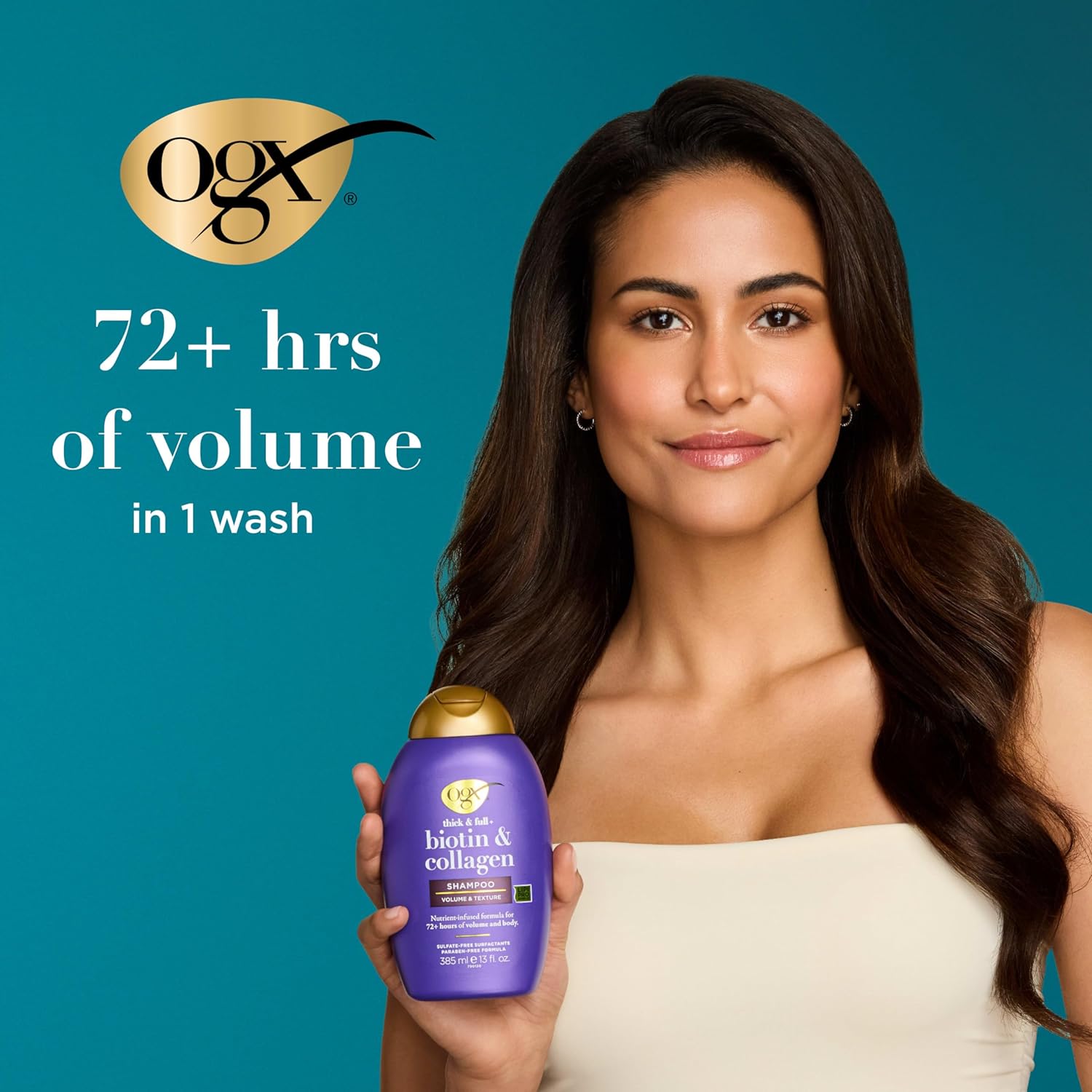 OGX Biotin & Collagen Volumizing Shampoo, 13 oz - Image 3