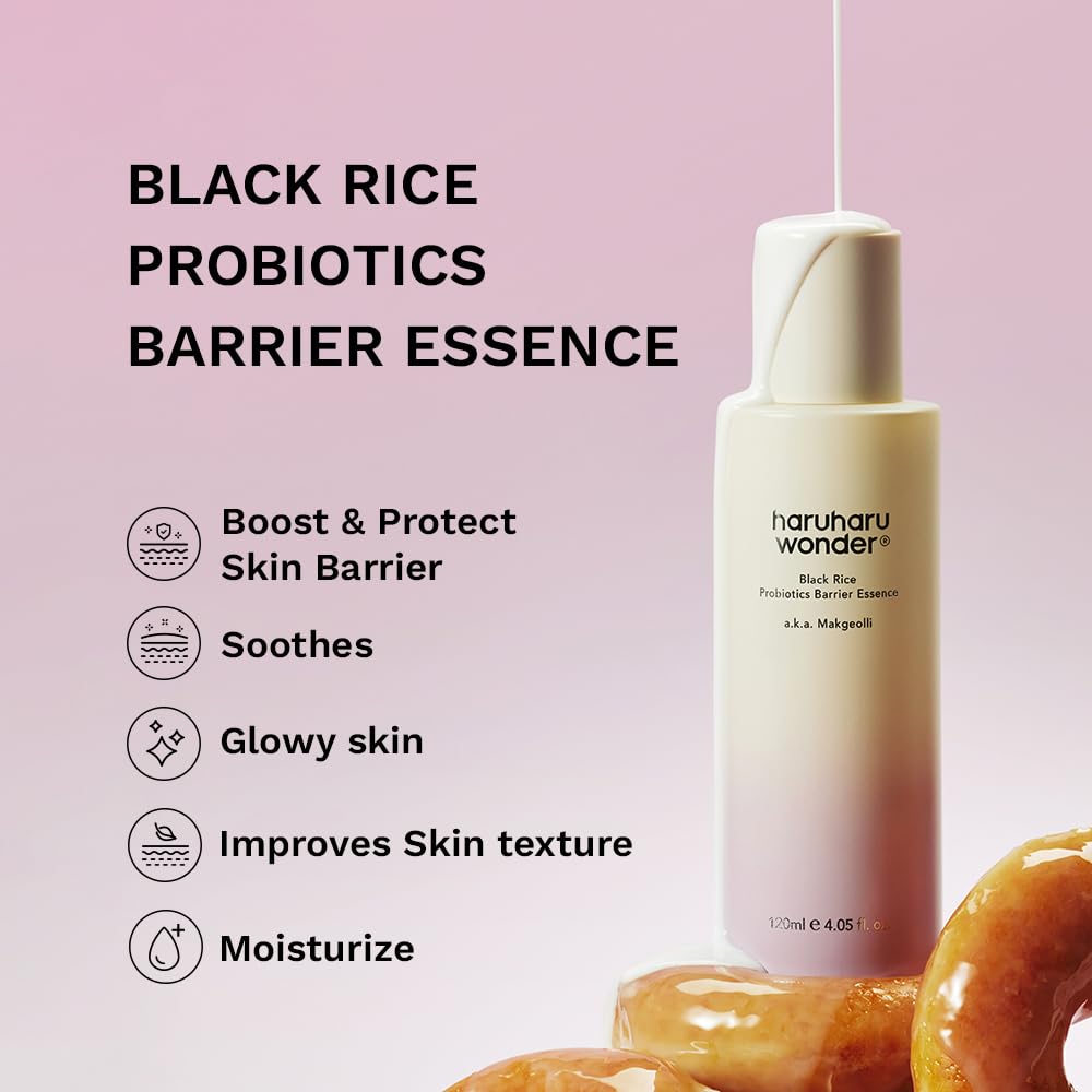 Haruharu Wonder Black Rice Barrier Essence, 4.05 fl.oz - Image 2