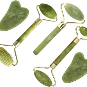 Jade Gua Sha Facial Massager Set - 5 Tools