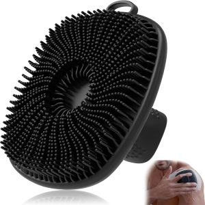 Upgraded Silicone Body Scrubber with Ergonomic Handle